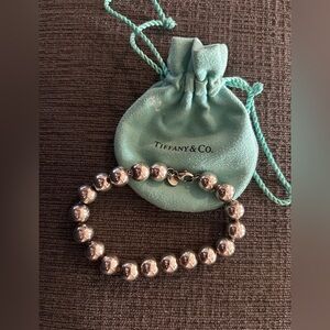 Tiffany & Co. Silver Ball Bracelet with Pouch